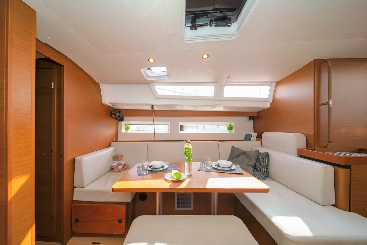 Calico Jack, a Jeanneau Sun Odyssey 490 sailboat at Athens, Greece