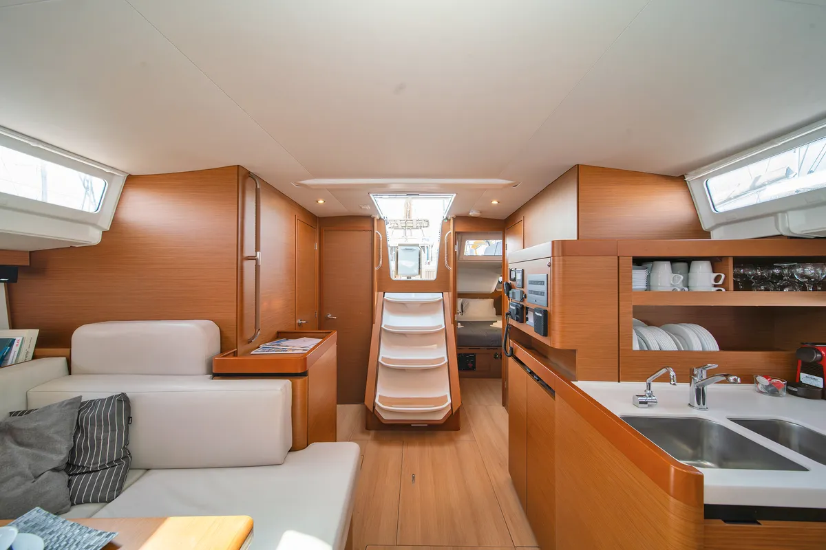 Calico Jack, a Jeanneau Sun Odyssey 490 sailboat at Athens, Greece