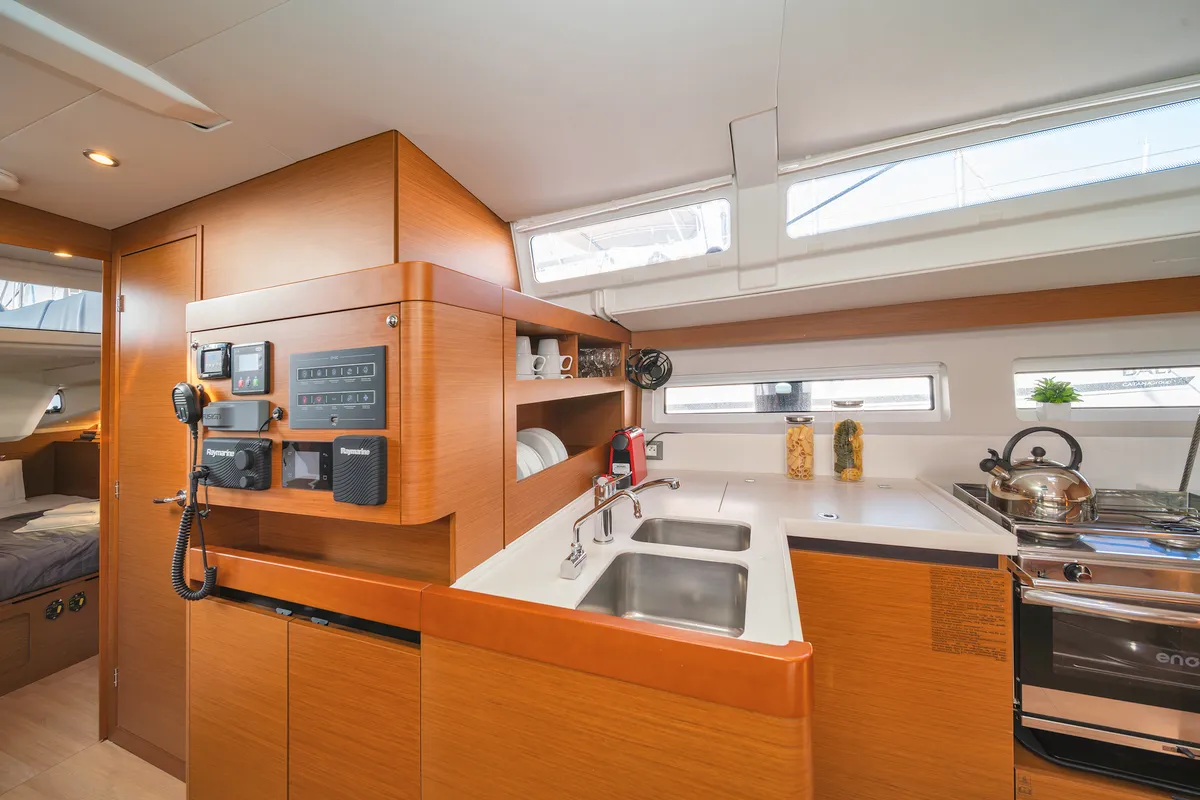 Calico Jack, a Jeanneau Sun Odyssey 490 sailboat at Athens, Greece