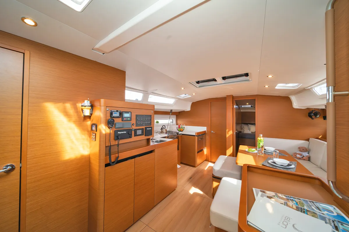 Calico Jack, a Jeanneau Sun Odyssey 490 sailboat at Athens, Greece
