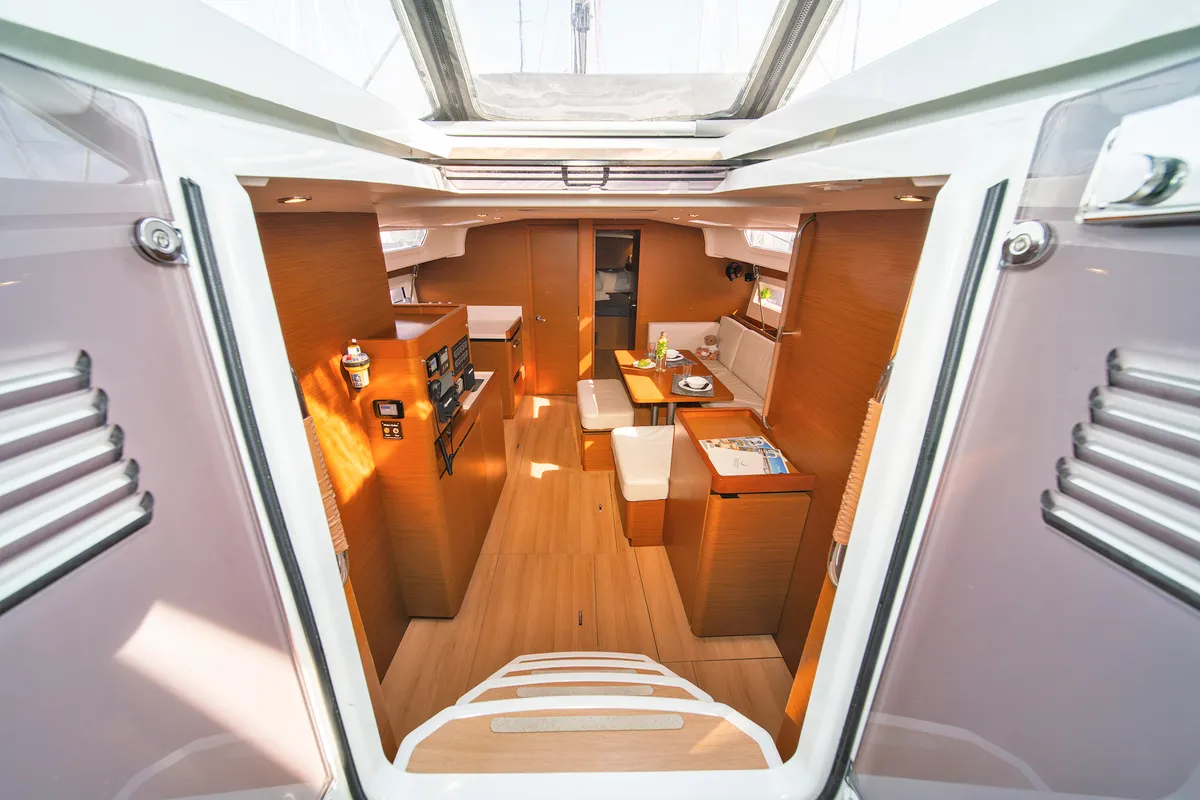Calico Jack, a Jeanneau Sun Odyssey 490 sailboat at Athens, Greece