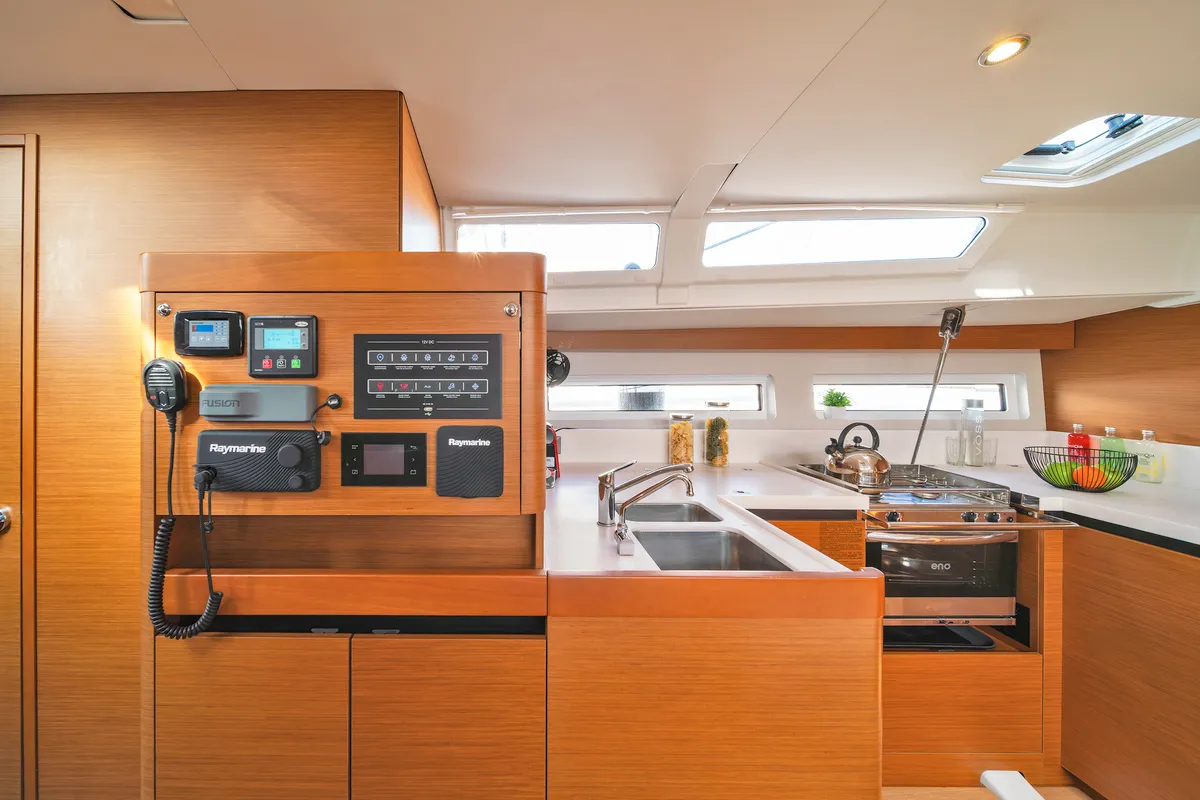 Calico Jack, a Jeanneau Sun Odyssey 490 sailboat at Athens, Greece