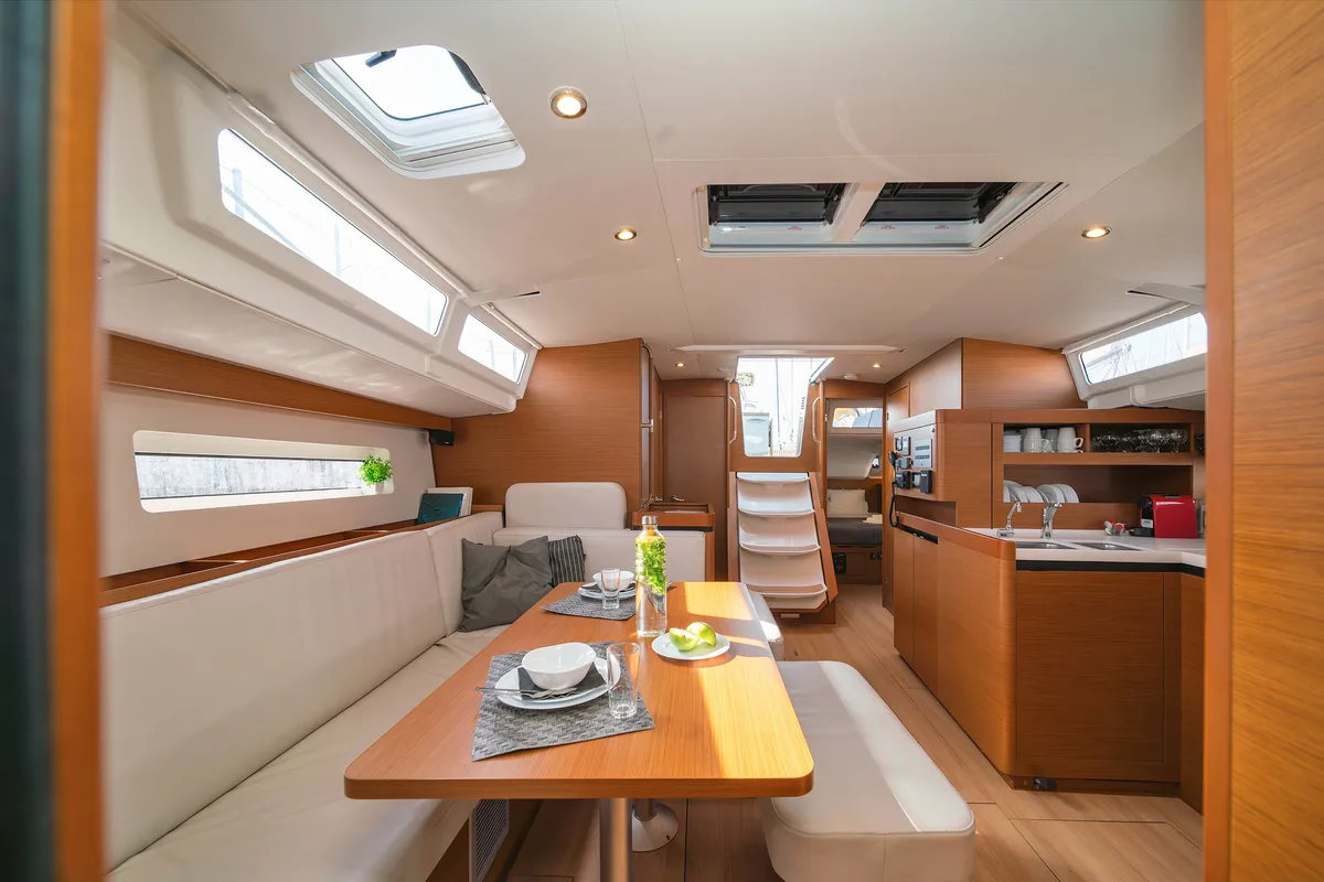 Calico Jack, a Jeanneau Sun Odyssey 490 sailboat at Athens, Greece