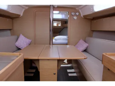 Salon of Zion, a Dufour 360 Grand Large sailboat at Municipal Unit of Lefkada, Greece