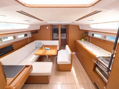 Galley of Pina, a Jeanneau Sun Odyssey 479 sailboat at Trogir, Croatia