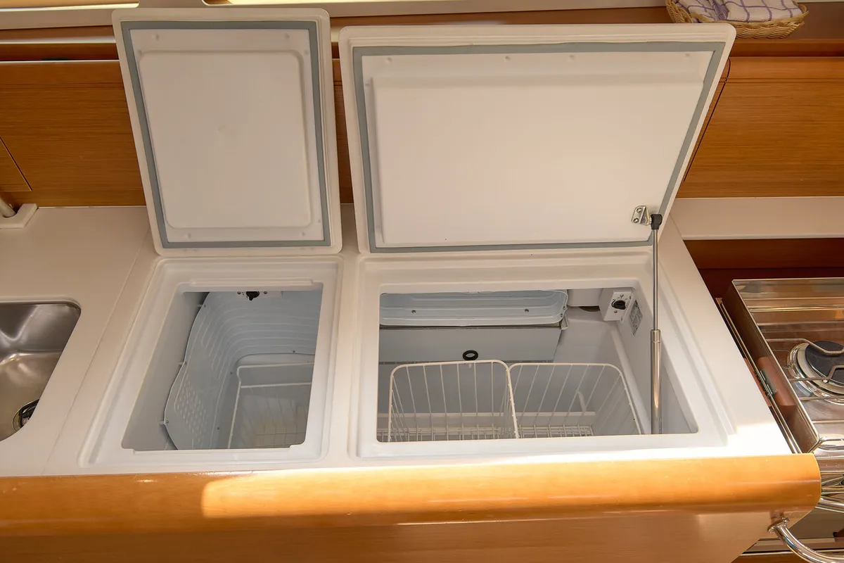 Galley of Pina, a Jeanneau Sun Odyssey 479 sailboat at Trogir, Croatia