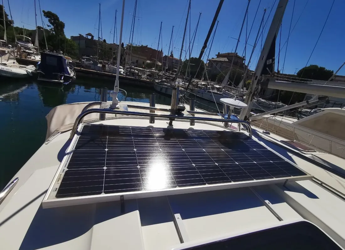 Malizia, a Jeanneau Merry Fisher 795 motorboat at Zadar, Croatia