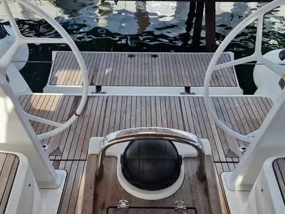 Galley of Bella, a Bavaria Cruiser 41 sailboat at Punat, Croatia