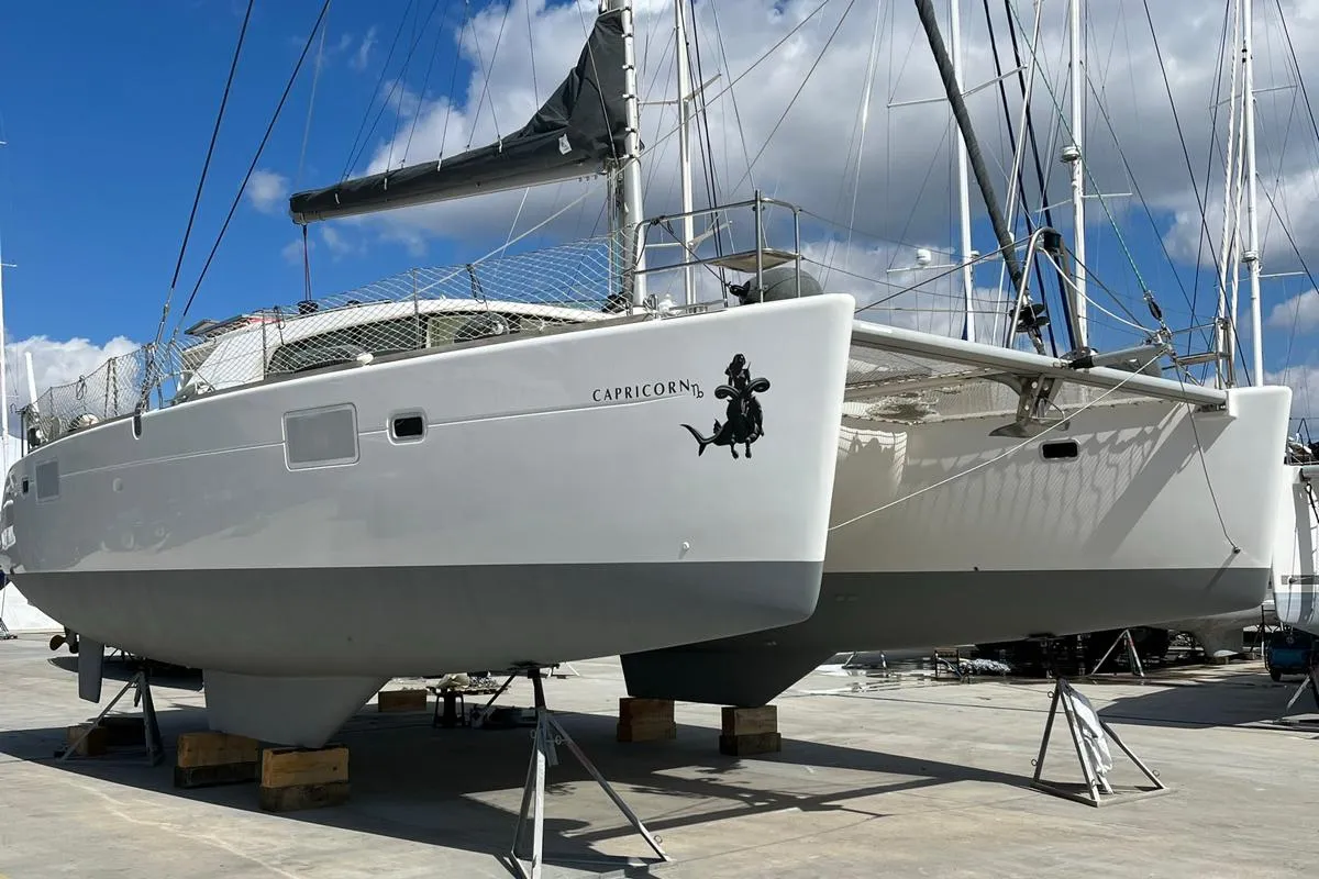 Premium, a Lagoon 440 catamaran at Marmaris, Turkey