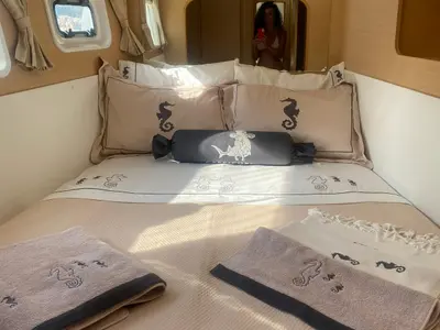 Premium, a Lagoon 440 catamaran at Marmaris, Turkey