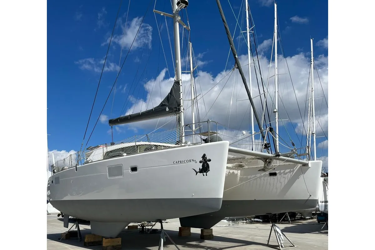 Premium, a Lagoon 440 catamaran at Marmaris, Turkey