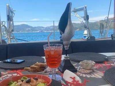 Premium, a Lagoon 440 catamaran at Marmaris, Turkey