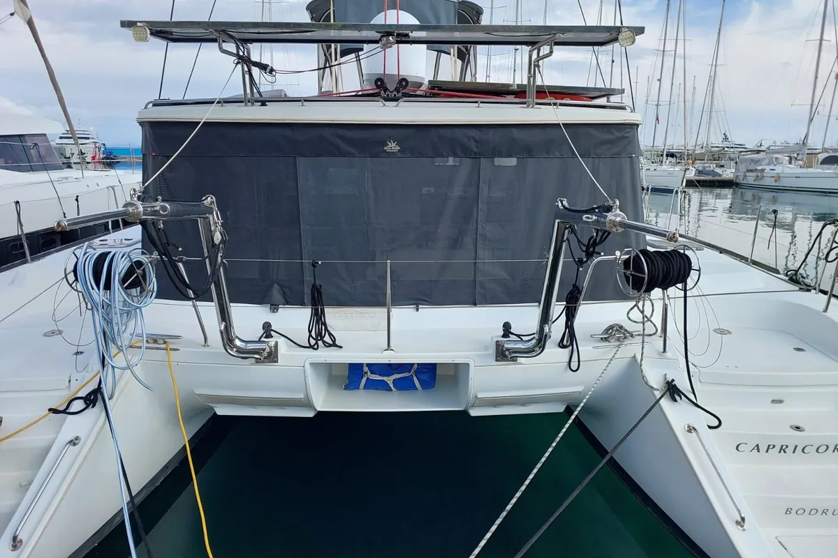 Premium, a Lagoon 440 catamaran at Marmaris, Turkey