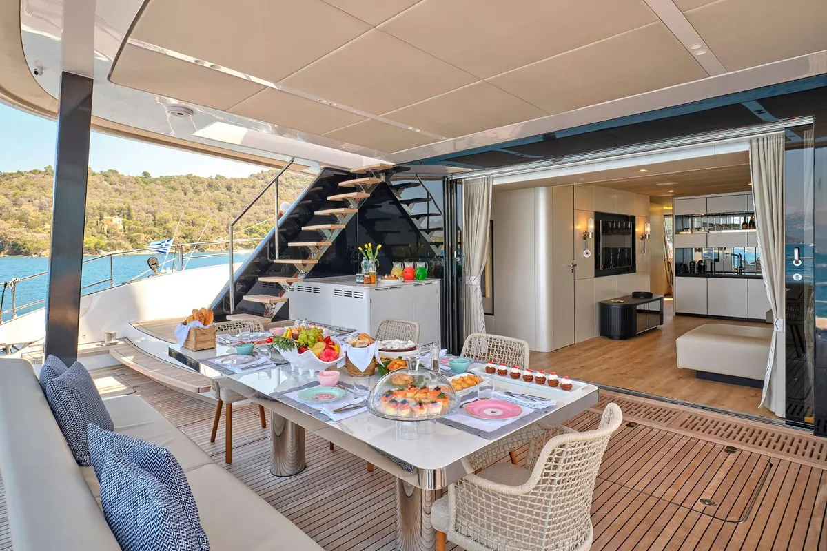 Genny, a Sunreef 80 catamaran at Athens, Greece