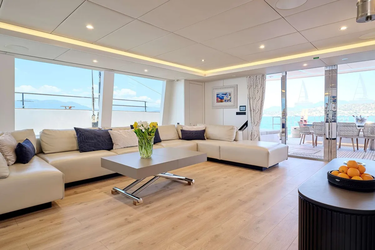 Genny, a Sunreef 80 catamaran at Athens, Greece