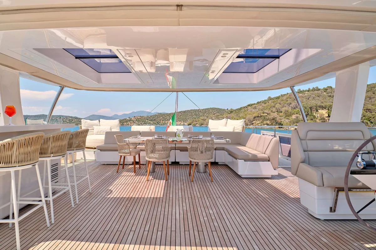 Genny, a Sunreef 80 catamaran at Athens, Greece