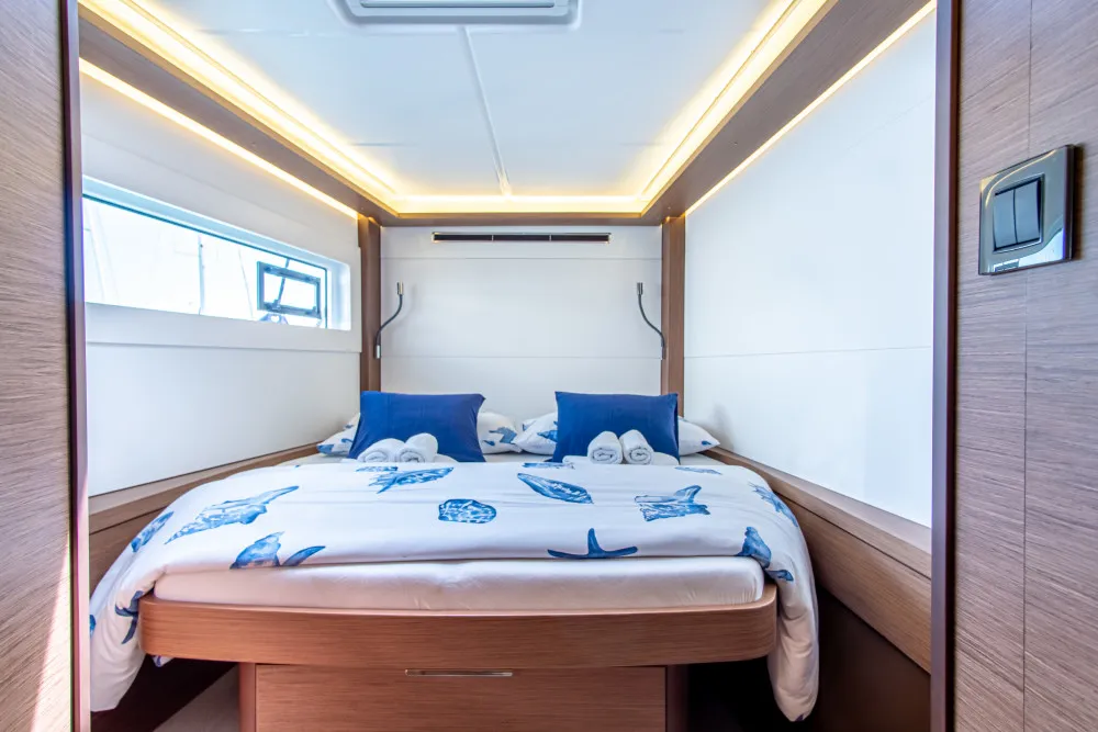 Cabin on VELVET BREEZE, a Lagoon 46 catamaran at Općina Rogoznica, Croatia