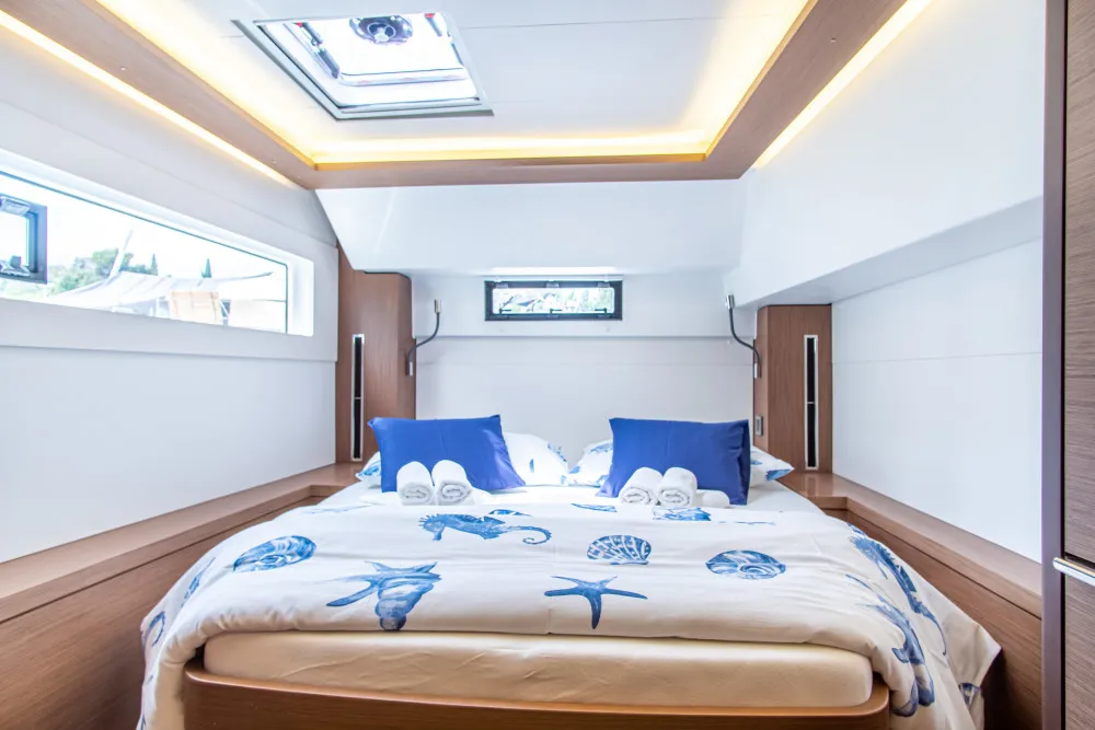 Cabin on VELVET BREEZE, a Lagoon 46 catamaran at Općina Rogoznica, Croatia