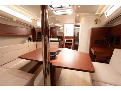 Salon of VRONTIS |Inverter|, a Hanse 418 sailboat at Municipal Unit of Lefkada, Greece