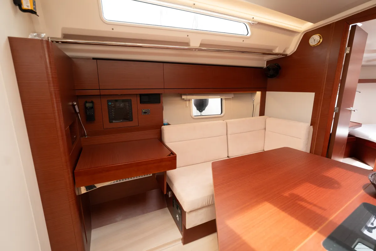 Salon of VRONTIS |Inverter|, a Hanse 418 sailboat at Municipal Unit of Lefkada, Greece