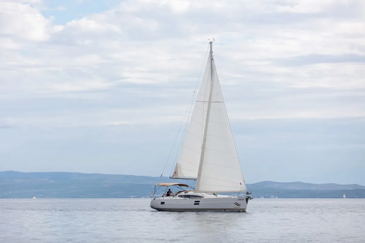 Exterior view of TINO, a Elan Impression 40 sailboat at Split, Croatia