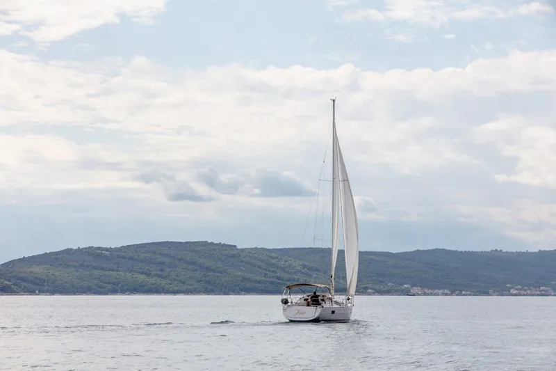 Exterior view of TINO, a Elan Impression 40 sailboat at Split, Croatia