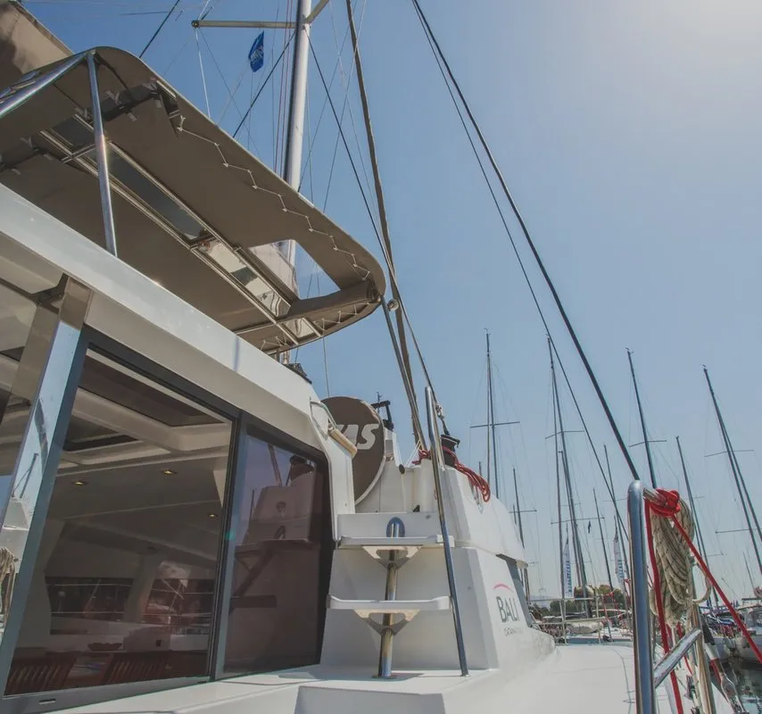 Blue Dream II, a Bali 4.0 catamaran at Keramoti, Greece