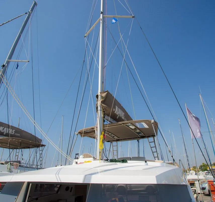 Blue Dream II, a Bali 4.0 catamaran at Keramoti, Greece