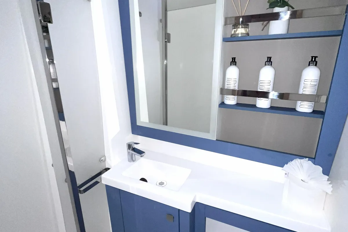 Head on Blue Vibes, a Fountaine Pajot Tanna 47 catamaran at Parham Town, British Virgin Islands