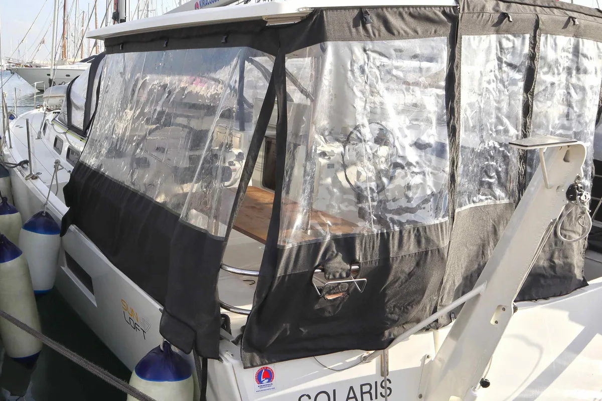 SOLARIS, a Jeanneau Sun Loft 47 sailboat at Municipal Unit of Lefkada, Greece