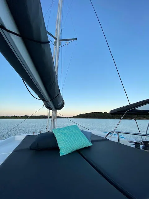 Panama, a Fountaine Pajot Elba 45 catamaran at Porto-Vecchio, France