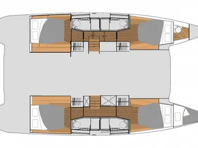 Panama, a Fountaine Pajot Elba 45 catamaran at Porto-Vecchio, France