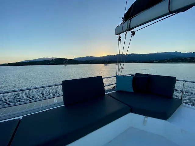 Panama, a Fountaine Pajot Elba 45 catamaran at Porto-Vecchio, France