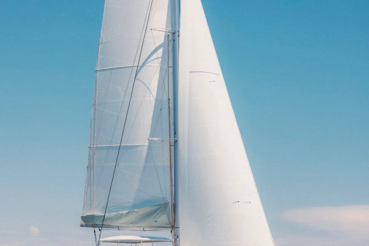 Exterior view of Mimi, a Lagoon 46 Iconic catamaran at Naples, Italy