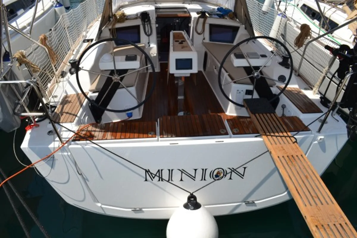 Exterior view of Minion, a Dufour 360 GL sailboat at Općina Sukošan, Croatia