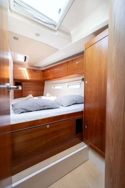 Cabin on Premium, a Hanse 575 sailboat at Piraeus, Greece
