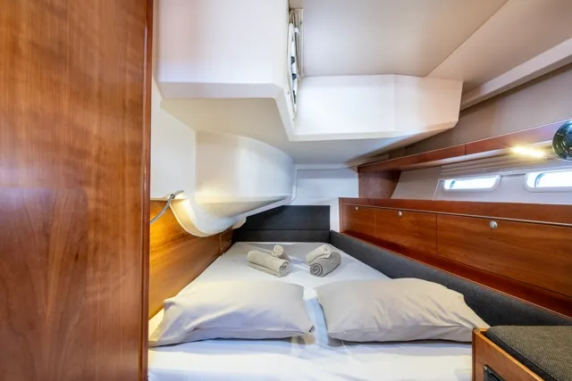 Cabin on Premium, a Hanse 575 sailboat at Piraeus, Greece