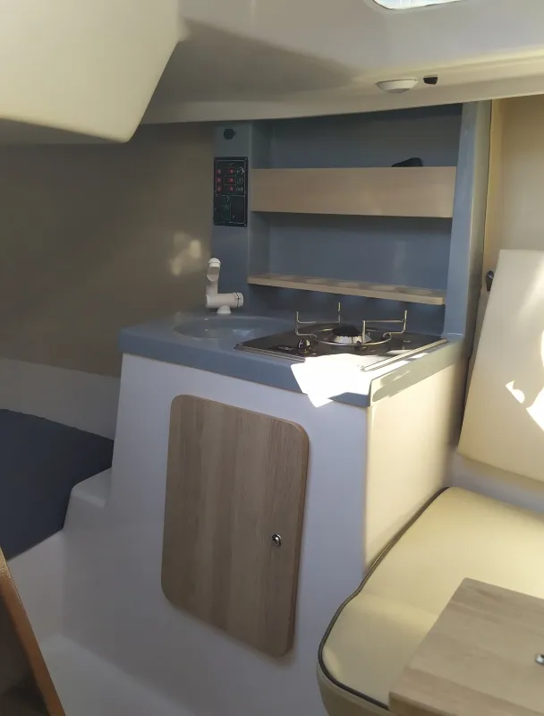 Galley of Tiptih, a Viko S 21 sailboat at Split, Croatia
