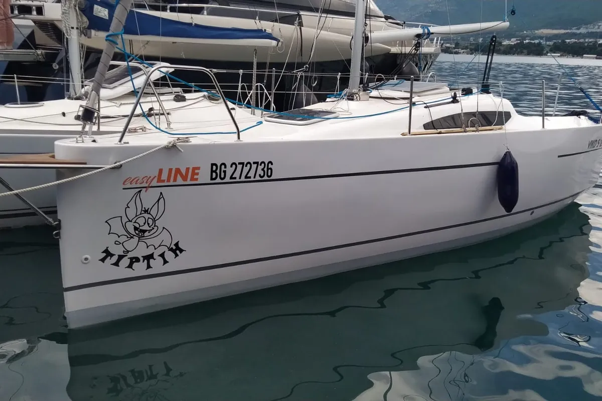 Exterior view of Tiptih, a Viko S 21 sailboat at Split, Croatia