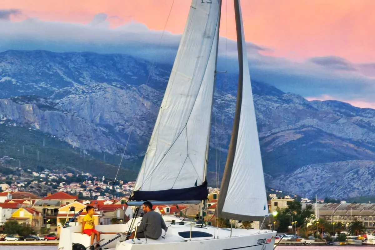 Exterior view of Tiptih, a Viko S 21 sailboat at Split, Croatia
