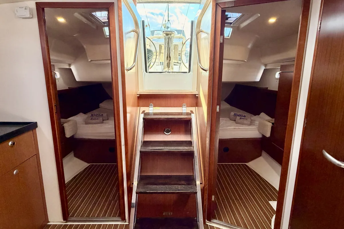 Cabin on Hanse 415, a sailboat at Fethiye, Turkey