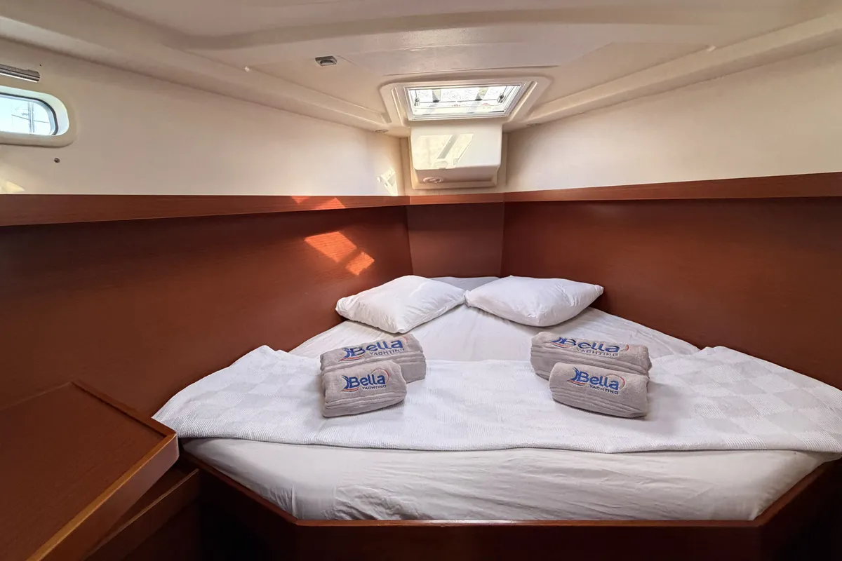 Cabin on Hanse 415, a sailboat at Fethiye, Turkey