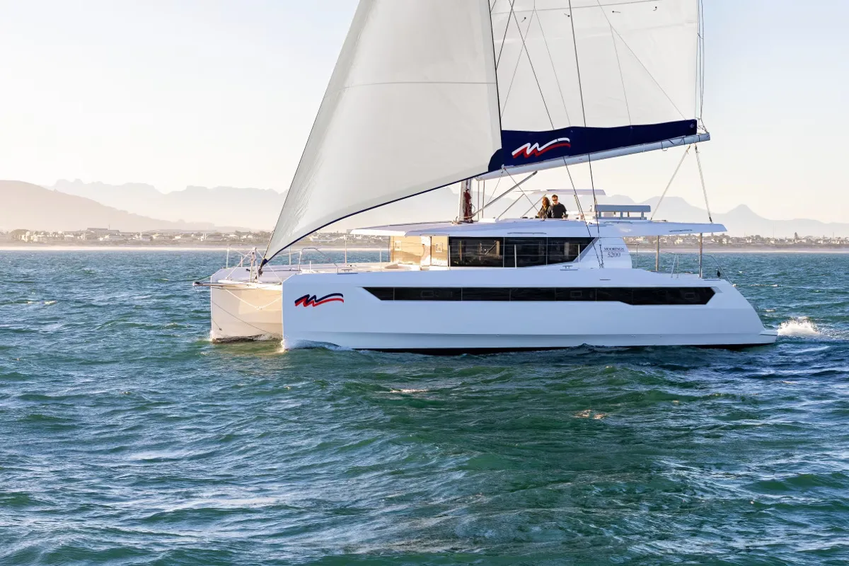 Exterior view of Moorings 5200 Exclusive Plus, a Leopard 52 catamaran at Road Town, British Virgin Islands