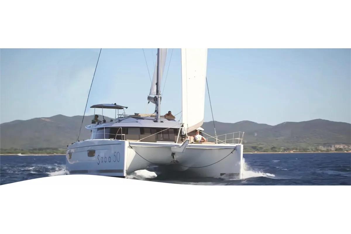 Soleil Rae, a Fountaine Pajot Saba 50 catamaran at Road Town, British Virgin Islands