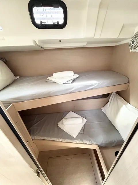Cabin on Reboot, a Beneteau Oceanis 51.1 sailboat at Athens, Greece