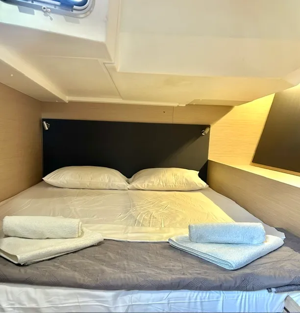 Cabin on Reboot, a Beneteau Oceanis 51.1 sailboat at Athens, Greece