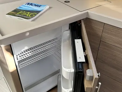 Galley of TIDE OF YOUR LIFE, a Beneteau Oceanis 47 sailboat at Split, Croatia