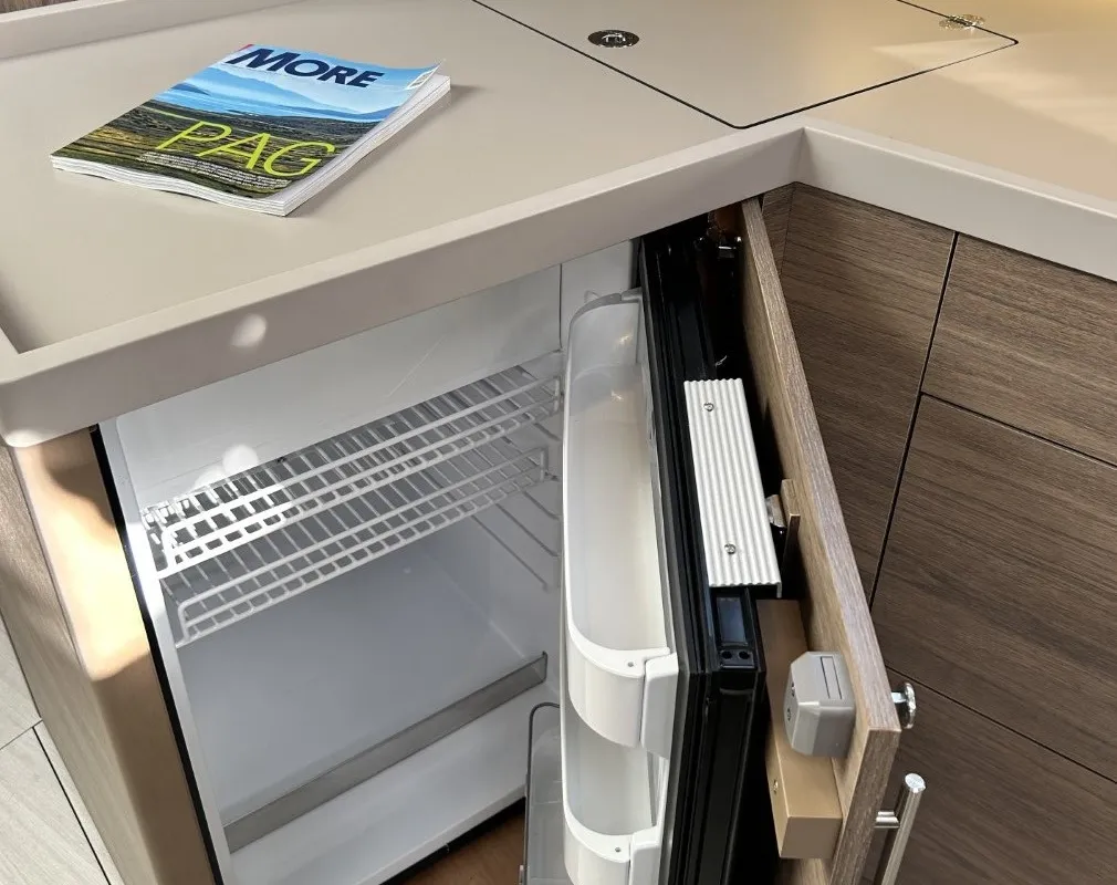 Galley of TIDE OF YOUR LIFE, a Beneteau Oceanis 47 sailboat at Split, Croatia