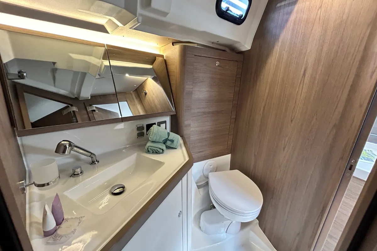 Head on TIDE OF YOUR LIFE, a Beneteau Oceanis 47 sailboat at Split, Croatia