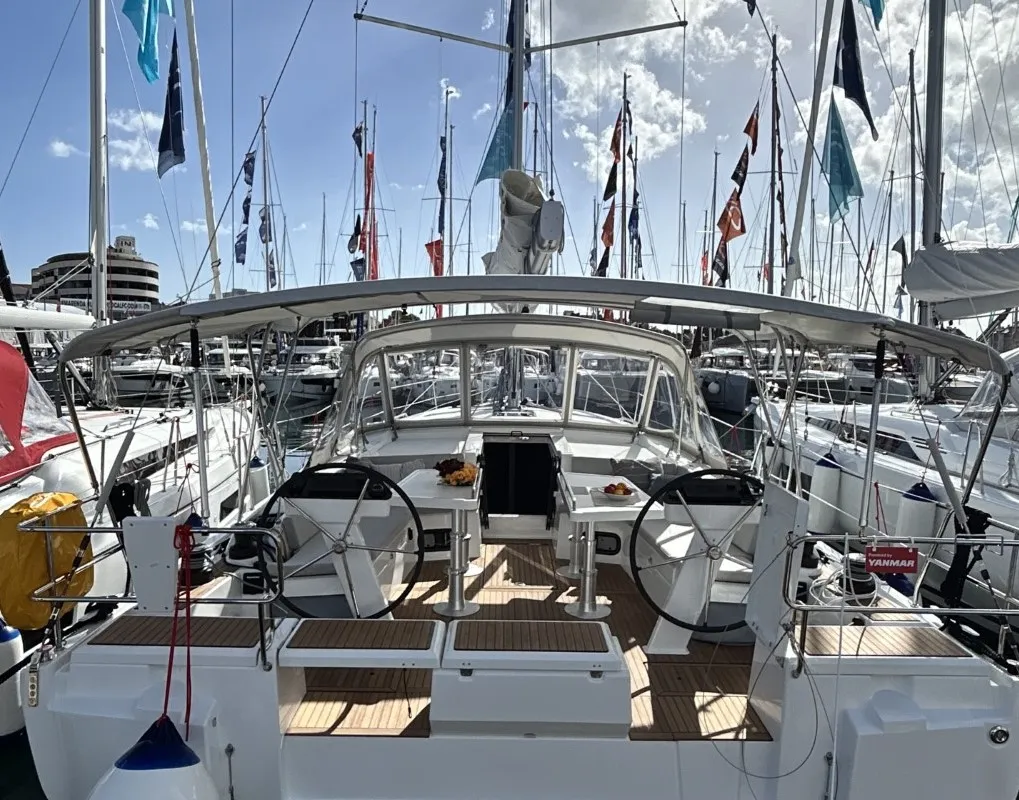 Exterior view of TIDE OF YOUR LIFE, a Beneteau Oceanis 47 sailboat at Split, Croatia